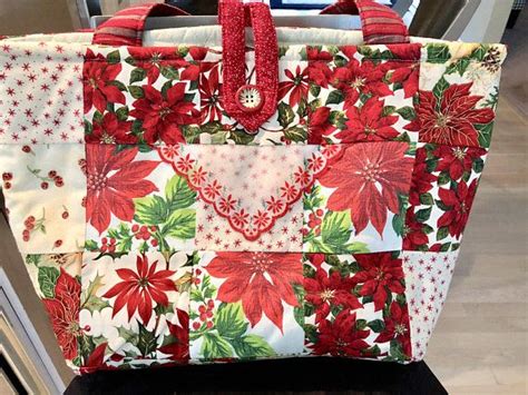 Fake Poinsettia Bag 